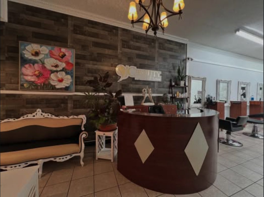 JC Beauty & Spa reception and styling area